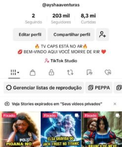 CONTA TIK TOK SHOP E MONETIZAÇÃO BR DISPONÍVEL ✅ Total de Seguidores: 203K