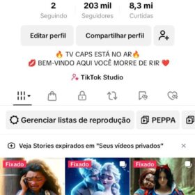 CONTA TIK TOK SHOP E MONETIZAÇÃO BR DISPONÍVEL ✅ Total de Seguidores: 203K
