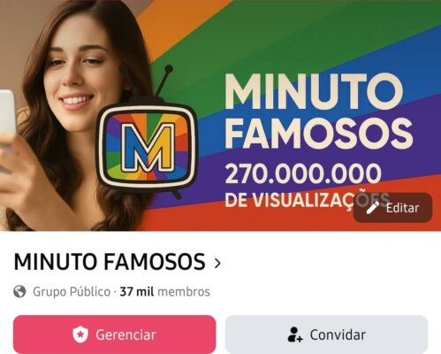 COMBO 5 GRUPOS NO FACEBOOK - 37,8k - 27,9k - 14,7k - 14,4k - 2,5k de SEGUIDORES ENGAJADOS! NICHO MUNDO DOS FAMOSOS E NOVELAS (LEIA A DESCRIÇÃO)