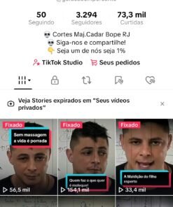 Conta do Tiktok 3k seguidores motivacional Militar não monetizada