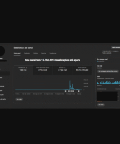 Canal YOUTUBE MONETIZADO - 73mil Inscritos + 21 Membros ativos