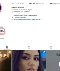 Conta Instagram com 34 Mil Seguidores Nicho: reflexões, frases e motivação (ótimo para monetização e parcerias)