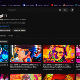 Canal com 634 inscritos