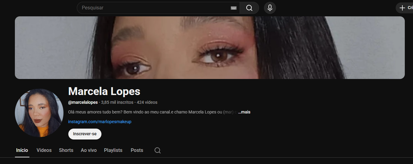 Captura de tela 2026-03-16 175352 CANAL YOUTUBE MONETIZADO | 3,85K SUBS |+420 MIL VIEWS | NICHO VLOG & LIFESTYLE / BELEZA & MODA | CONTEÚDO VASTO - Imagem 1