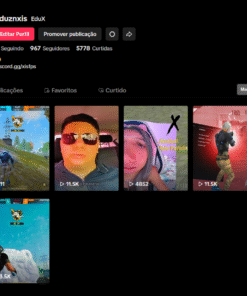 Conta Tiktok com nicho de Free Fire 967 Seguidores 5778 Curtidas