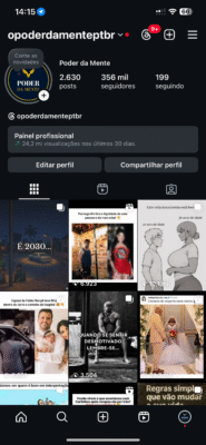 Instagram 356k seguidores