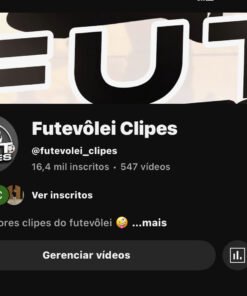 Canal Youtube Monetizado 16,4 mil inscritos
