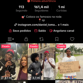 Conta Tiktok 161,5 mil Seguidores