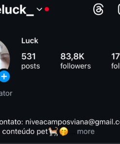Conta viralizada no Instagram 83,6k
