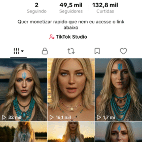 Conta do tik tok 50 mil seguidores