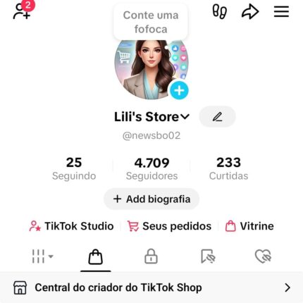 Conta de Tik Tok Eua - Com quase 5k de seguidores