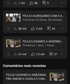 Canal Pililiu 2,93 mil inscritos
