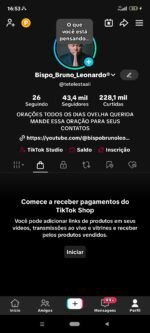 Tik tok 43.4K Seguidores 228.3K Curtidas