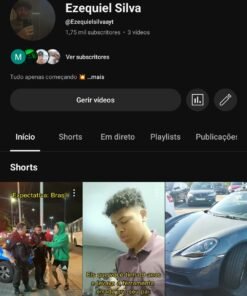 Conta do YouTube 1.7k