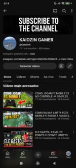 Canal do YouTuber monetizado 11,1 mil inscritos