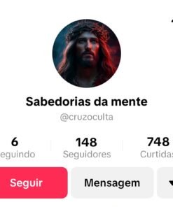 Conta tiktok conteúdo cristão com boa conversão