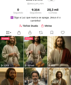 TIKTOK SOBRE RELIGIÃO COM 9K DE SEGUIDORES
