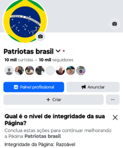 Promoção Página Facebook com 10k seguidores