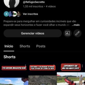 Canal do Youtube 1,5k - Não monetizado