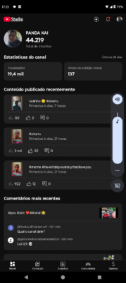 Canal do YouTube não monetizado com mais de 40 mil inscritos