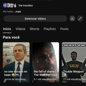 Canal com 200k de inscritos