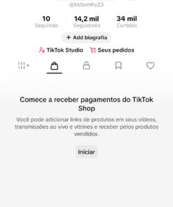*CONTA TIKTOK A VENDA RECÉM MONETIZADA* *COM SEGUIDORES ORGÂNICOS* 14,2 mil Seguidores