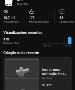 Canal não monetizado com uma quantia razoável de inscritos para começar 34 subscritores • 2 vídeos