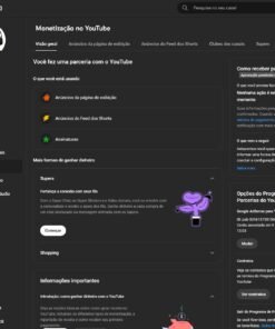 Canal gamer monetizado 1,49 mil inscritos