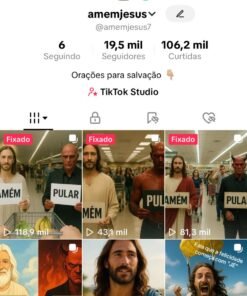 Conta No Tiktok Monetizada com 19.5k seguidores e mais de 100k likes, conta e constante crescimento