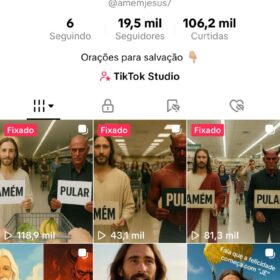 Conta No Tiktok Monetizada com 19.5k seguidores e mais de 100k likes, conta e constante crescimento