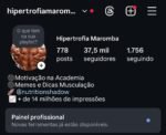 Conta Instagram Nicho Musculação / Academia 37 Mil Seguidores Monetização Liberada