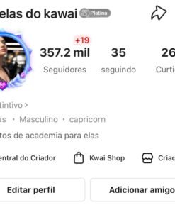 CONTA KWAI MONETIZADA COM 437 MIL SEGUIDORES PRONTO PRA FARMAR DINHEIRO