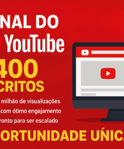 Canal do YouTube 5,4 mil inscritos