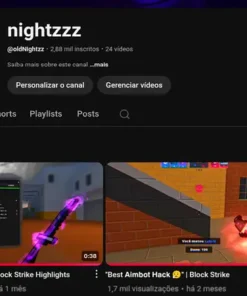 CANAL YOUTUBE 2.880 DE SUBS - Jogos, Highlights, Edição. Desmonetizado.