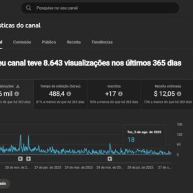Canal do Youtube Monetizado 1263 inscritos - FAUCET PARA CRIPTO MOEDAS