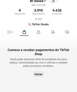 TIKTOK SHOP ATIVO 2k BOM ENGAJAMENTO NICHO FÁCIL DE PRODUZIR, MAS PODE TROCAR SEM RESTRIÇÕES (PODE ALTERAR EMAIL, SENHA, NOME, USUÁRIO ETC) SEM DOCUMENTAÇÃO PRONTO PRA PEGAR E VENDER QUALQUER DÚVIDA PODE MANDAR