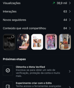 Conta Instagram 1500