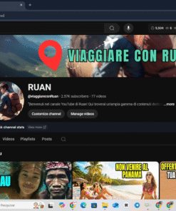 📢 CANAL MONETIZADO À VENDA 2,57k – IDIOMA ITALIANO (NICHO VIAGENS / CURIOSIDADES / CULTURA) 🌍🇮🇹