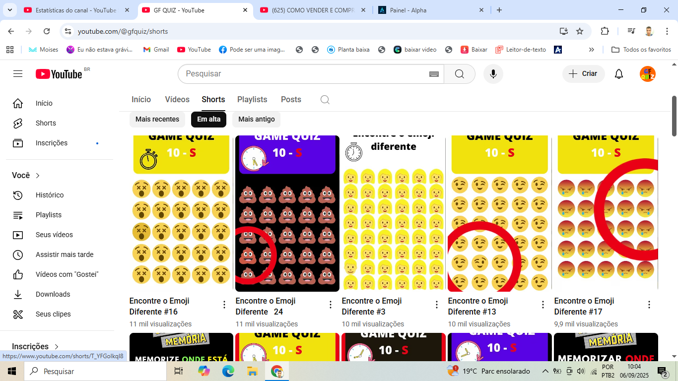Canal de Quiz e Jogos Interativos no YouTube – +5.800 inscritos já foi monetizado