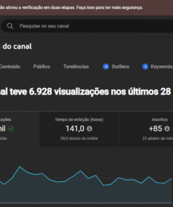 Canal do youtube GRINGO de tutoriais 2638 inscritos + 2500 horas