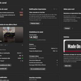 Canal YouTube 15k subs