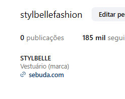 185 MIL + SEGUIDORES CONTA INSTAGRAM