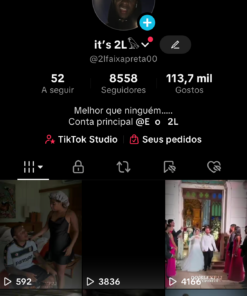 ✅TIKTOK A VENDA✅ com 8580 Seguidores