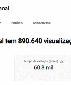 Canal no YouTube quase 8k inscritos