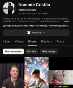 Canal do nicho Cristão com + 2000 inscritos/ intacto