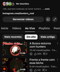 Canal no YouTube 60 mil inscritos (pronto pra monetizar )