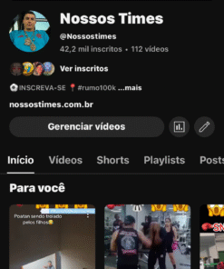 Canal no YouTube Monetizado 42k Nicho Futebol