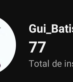 Canal YouTube com 77 inscritos