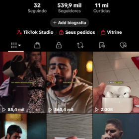 Conta do Tiktok +539k seguidores reais