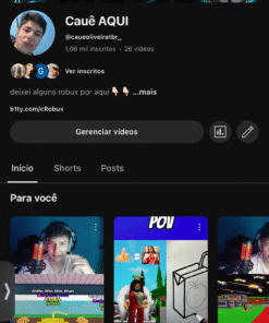 canal yt 1,06k de inscritos ✅✅ fácil de recomendar!!